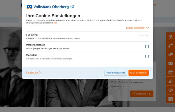 Vorschau von www.volksbank-oberberg.de, Volksbank Oberberg eG