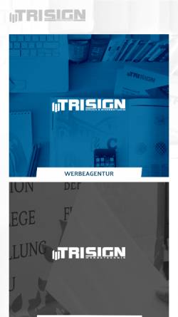 Vorschau der mobilen Webseite www.tri-sign.de, Tri-Sign Werbetechnik