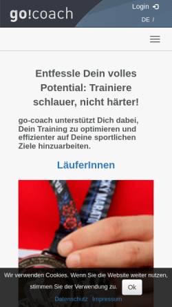 Vorschau der mobilen Webseite www.go-coach.com, Go! – coach GmbH