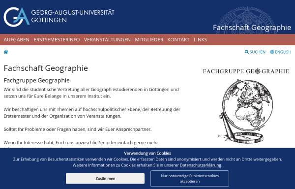 Vorschau von www.uni-goettingen.de, Fachgruppe der Geographie Uni Göttingen