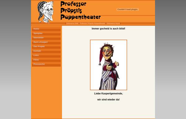 Vorschau von www.kasperl-theater.net, Professor Pröpstls Puppentheater