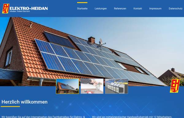 Vorschau von www.elektro-heidan.de, Elektro- und Blitzschutzanlagen Heidan