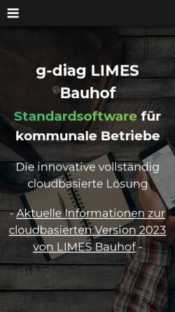 Vorschau der mobilen Webseite limes-kommunal.de, LIMES Software