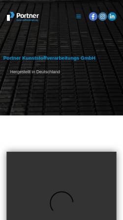 Vorschau der mobilen Webseite www.portner.de, Portner Kunststoffverarbeitungs GmbH