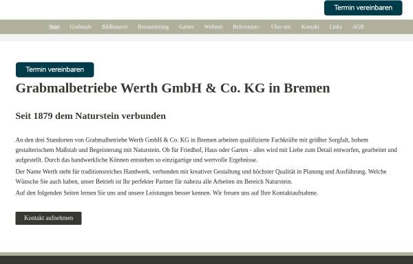 Vorschau von www.werth-bremen.de, Stein- und Bildhauerei Werth