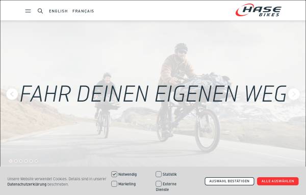 Vorschau von hasebikes.com, Hase Bikes, Marec Hase