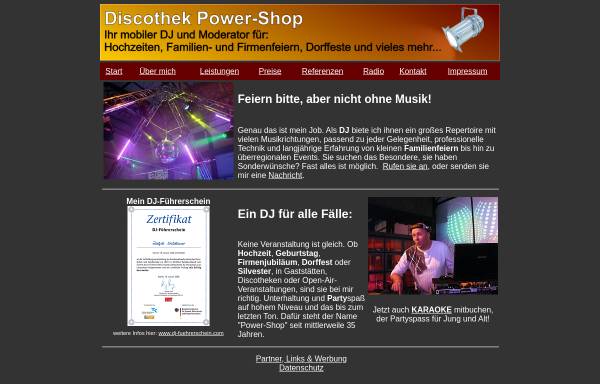Vorschau von dj-power-shop.de, Discothek Power-Shop