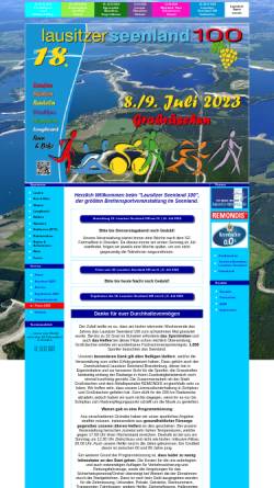Vorschau der mobilen Webseite www.seenland100.de, Lausitzer Seenland 100