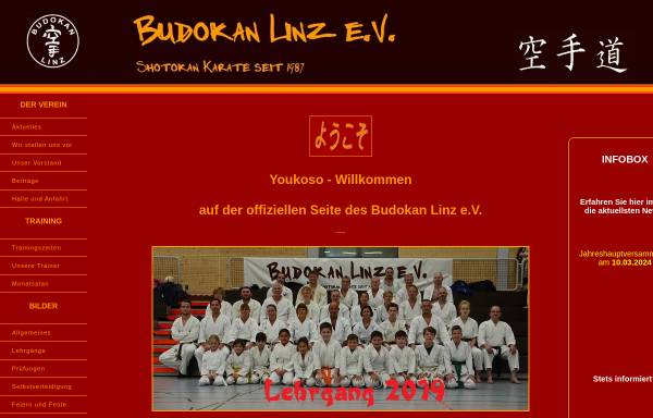 Vorschau von www.budokan-linz.com, Budokan Linz e. V.