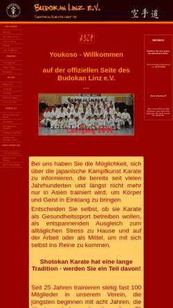 Vorschau der mobilen Webseite www.budokan-linz.com, Budokan Linz e. V.