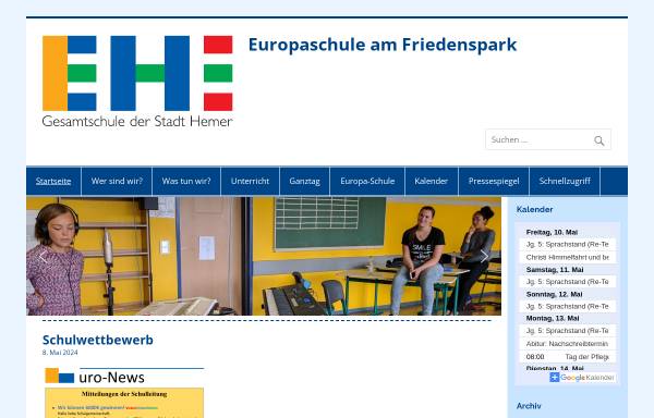 Vorschau von www.gehemer.de, Gesamtschule Hemer
