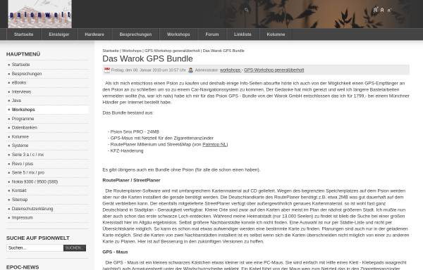 Vorschau von www.psionwelt.de, Warok-GPS Bundle