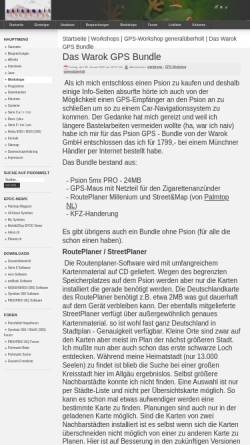 Vorschau der mobilen Webseite www.psionwelt.de, Warok-GPS Bundle