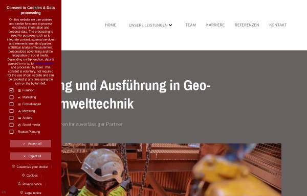 Vorschau von www.geocon-gmbh.de, Geocon GmbH