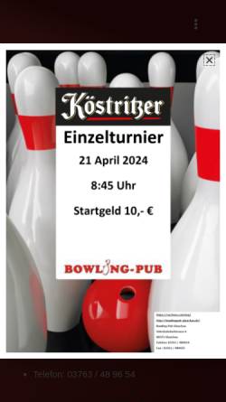Vorschau der mobilen Webseite www.bowlingpub-glauchau.de, Bowling-Pub-Glauchau