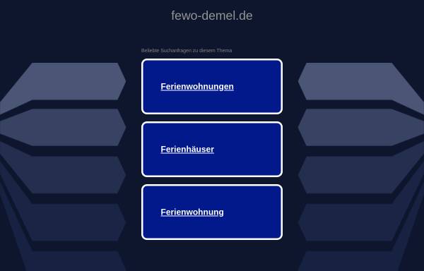Vorschau von www.fewo-demel.de, Ferienwohnungen Demel