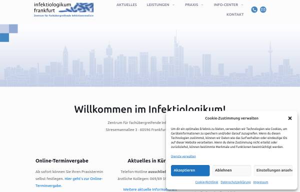 Vorschau von www.infektiologikum.de, Infektiologikum Frankfurt