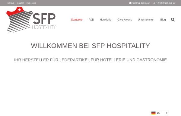 Vorschau von sfp-berlin.com, RF Supply for Professionals KG