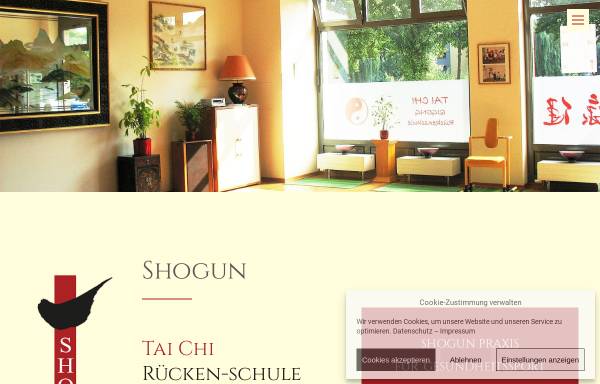 Vorschau von shogun-gesundheit.de, Shogun Praxis für Gesundheitssport,