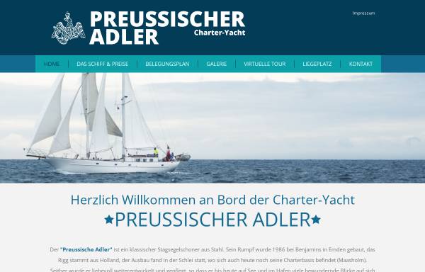 Vorschau von www.preussischer-adler.com, Preussischer Adler - Segeln erleben
