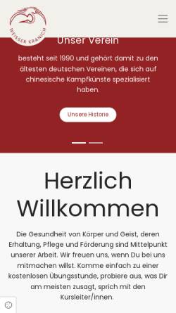 Vorschau der mobilen Webseite weisser-kranich.de, Weißer Kranich