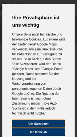 Vorschau der mobilen Webseite www.dgzs.de, Deutsche Gesellschaft für Zahnärztliche Schlafmedizin e.V.