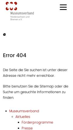 Vorschau der mobilen Webseite www.museum-schloss-herzberg.de, Museum Schloss Herzberg