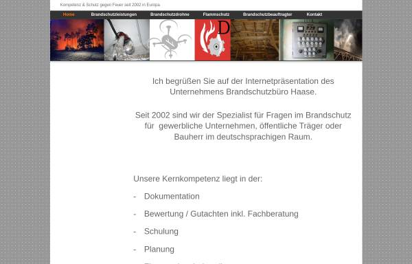 Vorschau von www.brandschutzhaase.de, Brandschutzservice Haase