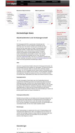 Vorschau der mobilen Webseite www.derma-experte.de, Dermatologie Portal