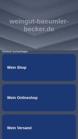 Vorschau der mobilen Webseite www.weingut-baeumler-becker.de, Weingut Baeumler-Becker Erben