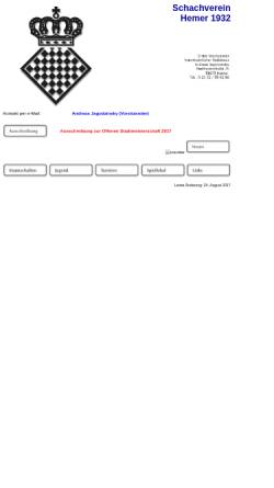 Vorschau der mobilen Webseite www.svhemer.de, Schachverein Hemer 1932