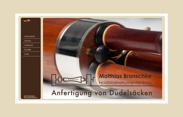 Vorschau von www.dudelsackmanufaktur.de, Dudelsack- und Sackpfeifenbau Matthias Branschke