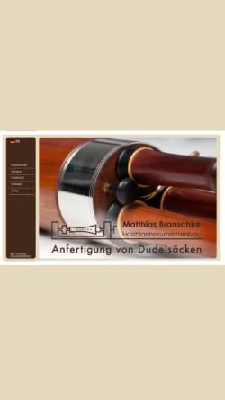 Vorschau der mobilen Webseite www.dudelsackmanufaktur.de, Dudelsack- und Sackpfeifenbau Matthias Branschke