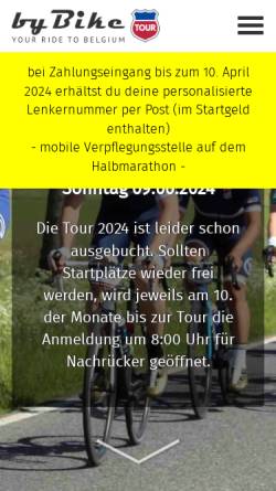 Vorschau der mobilen Webseite www.bybike.de, ByBike Tour (D)