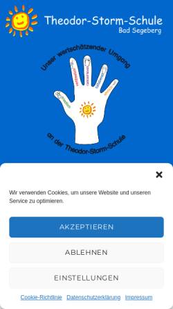 Vorschau der mobilen Webseite tss-badsegeberg.lernnetz.de, Theodor-Storm-Schule
