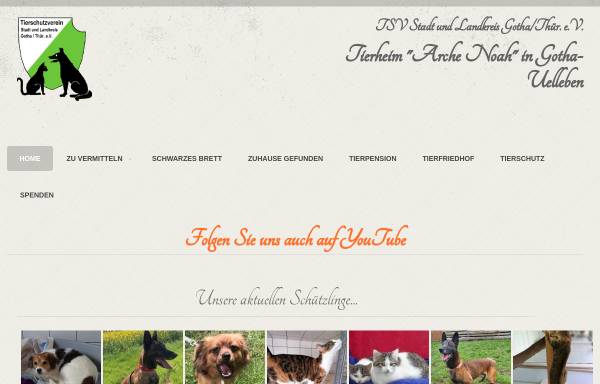 Vorschau von www.tierheim-gotha.net, Tierschutzverein Stadt und Landkreis Gotha e.V.