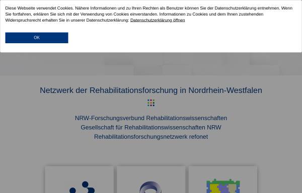 Vorschau von www.rehaforschung-nrw.de, rehaforschung-nrw.de