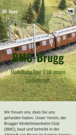 Vorschau der mobilen Webseite www.bmc-brugg.ch, BMC Brugger Modelleisenbahn-Club