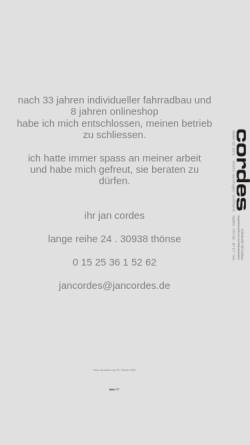 Vorschau der mobilen Webseite www.jancordes.de, Cordes