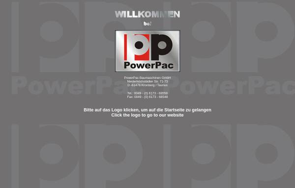 Vorschau von www.powerpac.de, PowerPac Baumaschinen GmbH