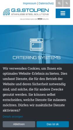 Vorschau der mobilen Webseite www.gsstolpen.de, G.S.Stolpen GmbH & Co.KG