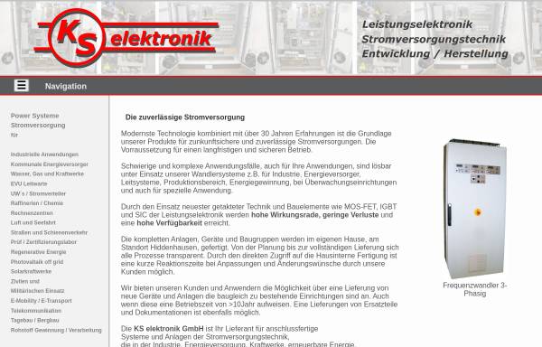 Vorschau von www.kselektronik.de, KS Schneider Elektronik GmbH