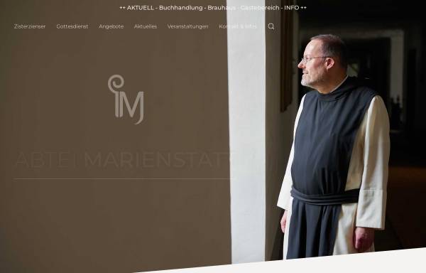 Vorschau von www.abtei-marienstatt.de, Zisterzienserabtei Marienstatt