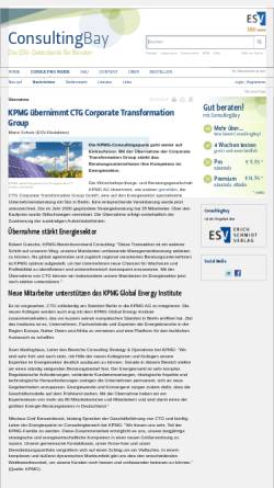 Vorschau der mobilen Webseite www.consultingbay.de, CTG Corporate Transformation Group GmbH