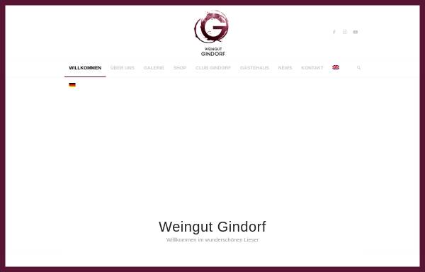 Vorschau von weingut-gindorf.de, Weingut H. Gindorf und Gästehaus