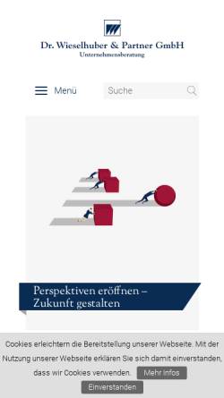 Vorschau der mobilen Webseite www.wieselhuber.de, Dr. Wieselhuber & Partner GmbH Unternehmensberatung