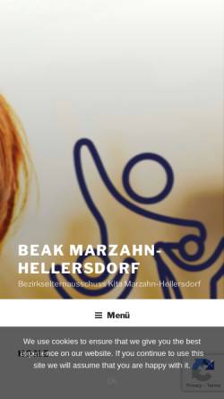 Vorschau der mobilen Webseite beakita-marzahn-hellersdorf.de, Bezirkselternausschuss Kita Berlin Marzahn-Hellersdorf