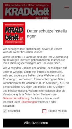 Vorschau der mobilen Webseite www.kradblatt.de, Kradblatt