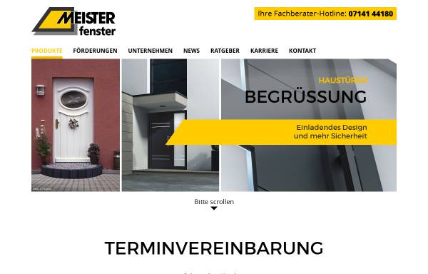 Vorschau von www.meister-fenster.de, MEISTERfenster GmbH