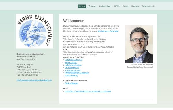 Vorschau von www.gefasi.com, Eisenschmidt, Bernd - Gefasi, Institut für Qualitätssicherung und geprüfte Fahrradsicherheit